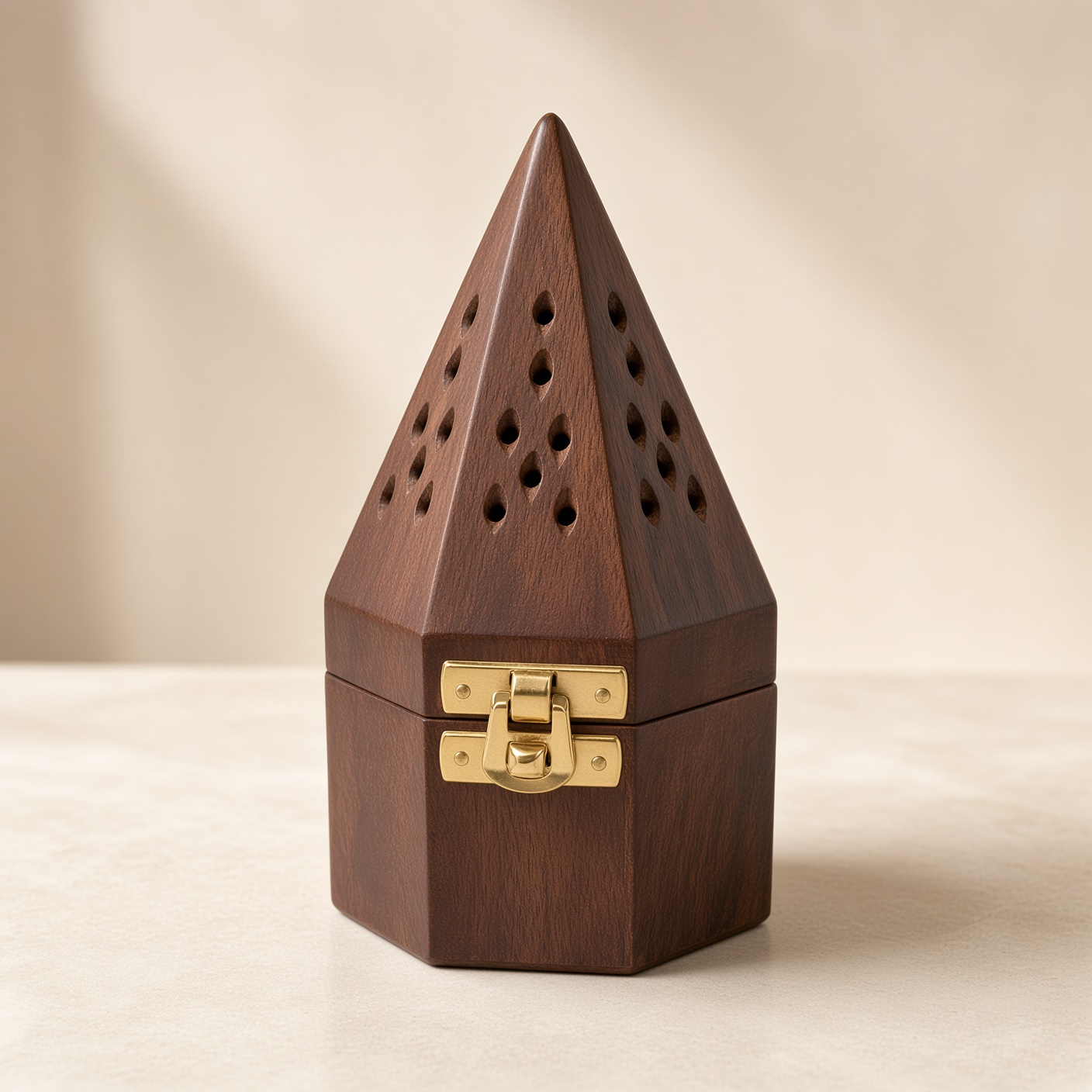 Solid-wood cone burner